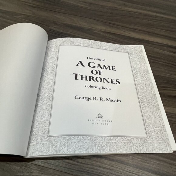 2015 The Official Game Of Thrones Coloring Book George R R Martin Clean Pages - Picture 8 of 16